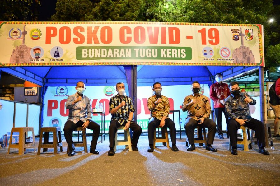 Gubernur Riau Bersama Forkopimda Riau Tinjau Prokes COVID-19 di Pusat Kuliner