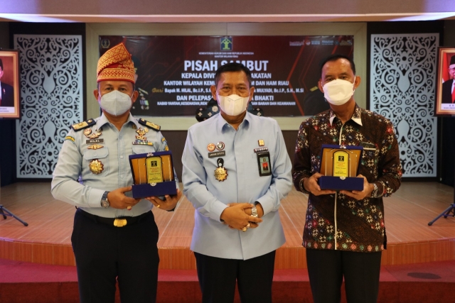Pisah Sambut Kepala Divisi Pemasyarakatan Kantor Wilayah Kemenkumham Riau