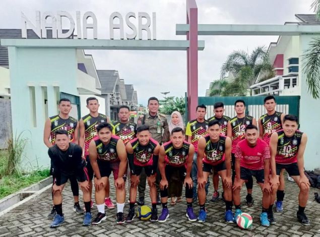 Tim Voli Satpol PP Riau Juara I Kejuaran Pertandingan Divisi I PBVSI Pekanbaru 2021
