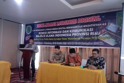 MUI Riau Gelar Deklarasi Mujahid Digital dan Workshop Literasi Media Digital Berwawasan Wasathiyah